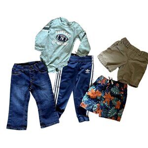 Lot of size 2 toddler boys clothes shirt jeans shorts comfortable play clothes